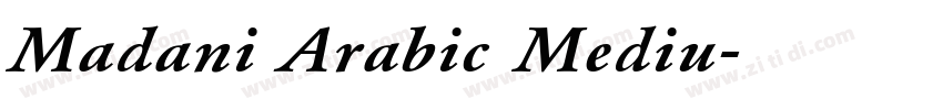 Madani Arabic Mediu字体转换